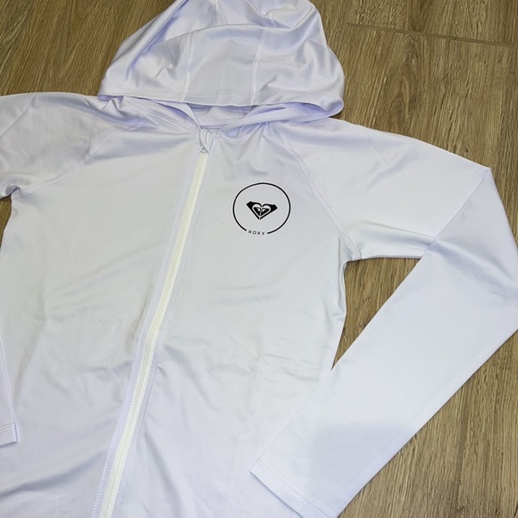 🔥 ROXY Essentials Long Sleeve Hooded Zip Rashguard for Women 🔥 - Picture 5 of 7